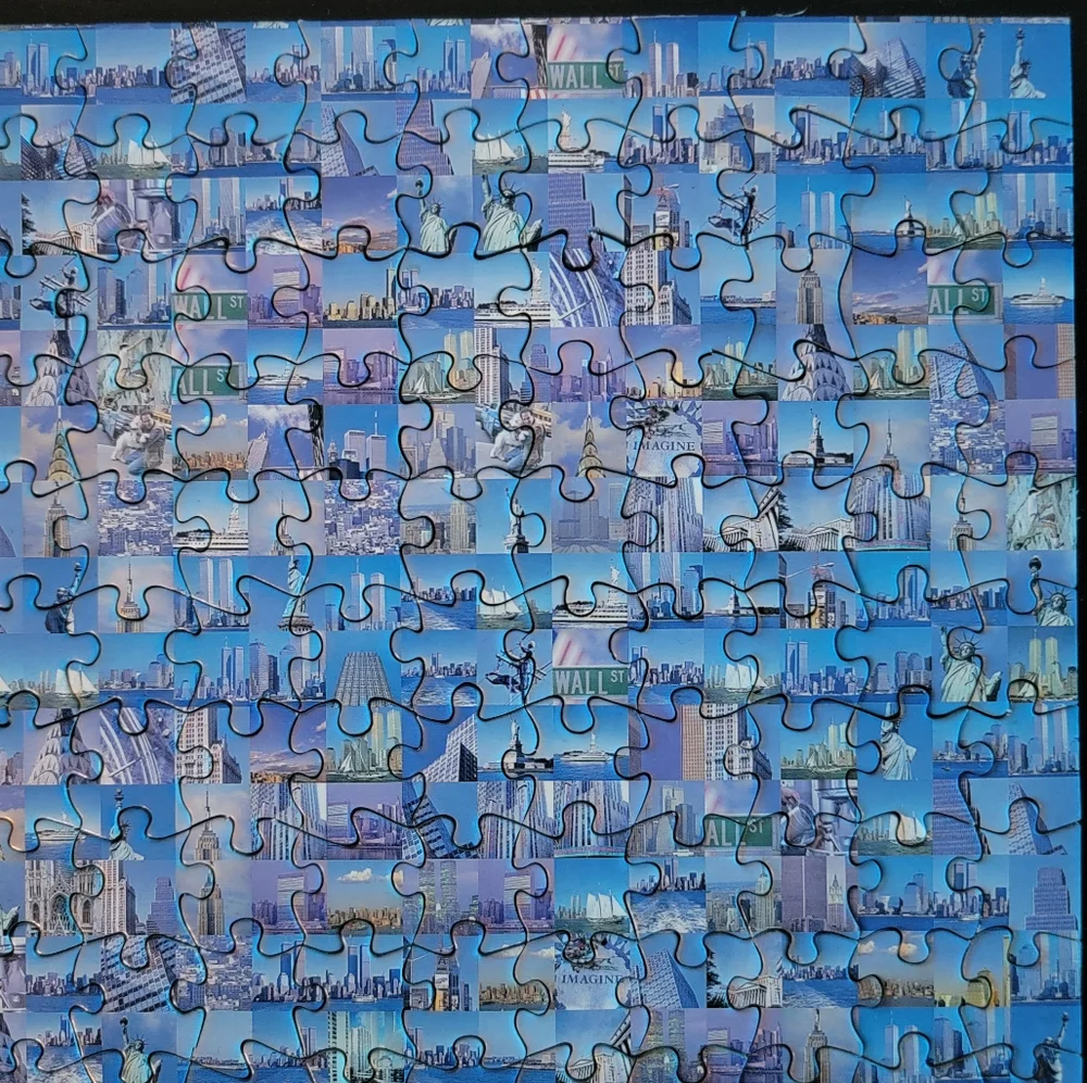 Buffalo Photomosaic NYC Skyline 1000 Piece Puzzle